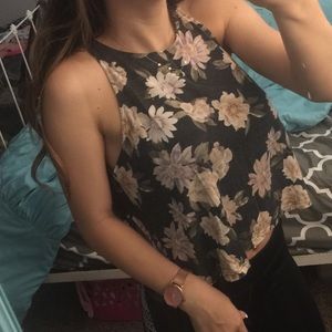 Floral crop top